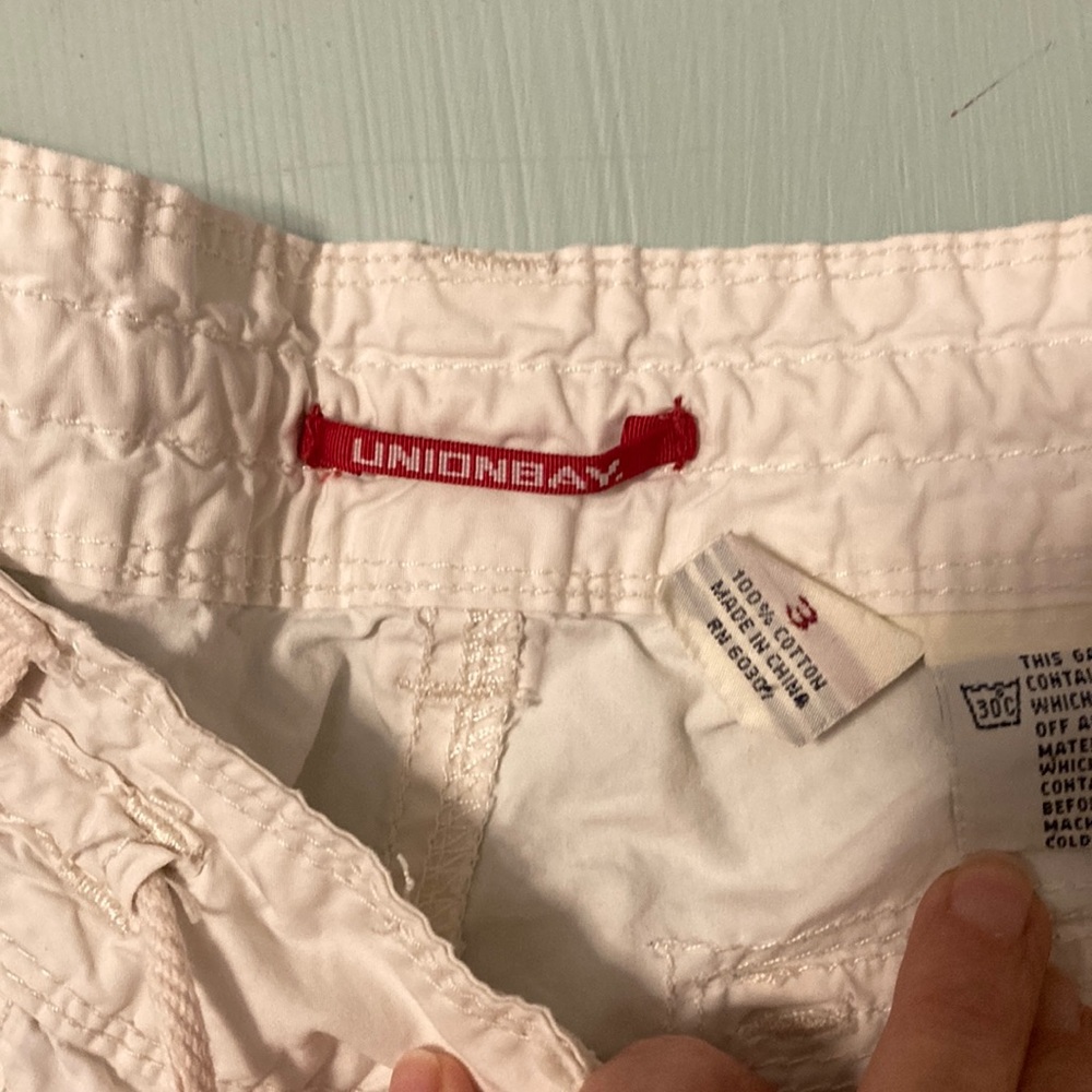 White Cargo Jogger Pants - Picture 2 of 6